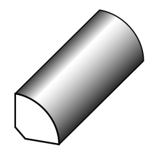 JEWE FENYŐ NEGYEDKÖRLÉC 22X22X2400MM építőanyag