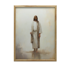  JÉZUS IMA VALLÁSI FALI PLAKÁT 70x100 CM FEKETE grafika, keretezett kép