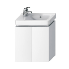 Jika CUBITO alsószekrény 45x25 cm-es mosdóhoz, 2 ajtós, fehér/fényes lakk H40J4202005001 fürdőszoba bútor