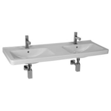 Jika CUBITO dupla mosdó, 130 cm, 2 csaplyukkal, fehér H8144200001041 fürdőszoba kiegészítő