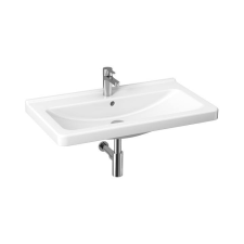 Jika CUBITO mosdó, 85 cm, csaplyukkal, JIKA perla fehér H8104261001041 fürdőszoba kiegészítő