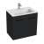 Jika Fürdőszoba szekrény mosdóval Jika Cube 65x43x62,2 cm antracit matt H4536011763521