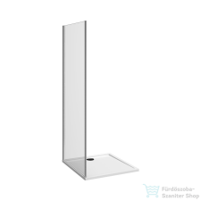 Jika NION 100 cm-es oldalfal zuhanyajtóhoz, átlátszó üveggel, fényes króm profillal, H2972N30026681 kád, zuhanykabin