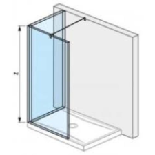 Jika Walk-In PURE "L" zuhanyfal 120x80 cm H2694210026681 kád, zuhanykabin