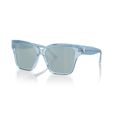 Jimmy Choo JC5003 50387C TRANSPARENT AZURE GLITTER LIGHT AZURE SILVER MIRROR napszemüveg