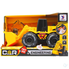 Jinheng Toys Homlokrakodó teherautó, hang+fény autópálya és játékautó