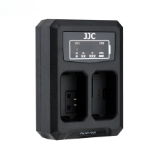 JJC Sony NP-FW50 USB Dupla-Töltő - Utazó-töltő digitális fényképező akkumulátor töltő