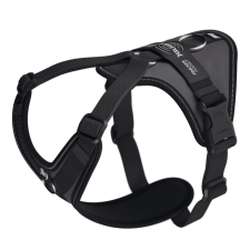  JK9 Longwalk Light kutyahám okoseszköz-tartó hámfelirattal, antracit, méret: S nyakörv, póráz, hám kutyáknak