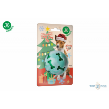  JK Karácsonyi játék - csipogó TPR labda, 7,5 cm játék kutyáknak