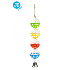 JK | Négy gömbös madárjáték csengővel - 4x19 cm játék madaraknak