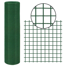 Jkh PONTHEGESZTETT HÁLÓ PVC BEVONATOS 10X1M 12,7X12,7MM építőanyag