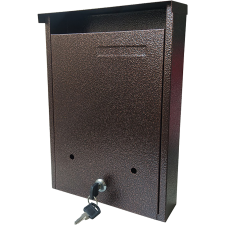 Jkh POSTALÁDA KÜLTÉRI 320X220X60MM "RIMINI" ÁLLÓ ZÁRAS BRONZ postaláda