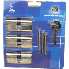Jkh ZÁRBETÉT 30/30MM, 6 KULCSOS 3DB AZONOS ZÁRLATÚ zár és alkatrészei