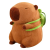 JM Capybara plüss levehető teknős hátizsákkal 35cm