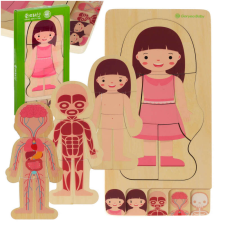 JM Fa puzzle montessori lány készségfejlesztő