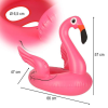 JM Felfújható bébi úszógumi, gyereküléssel, flamingó mintás, max. 15 kg, 1-3 éves korig