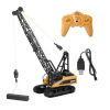JM Fémdaru Távirányítóval, 1:14 Méretarány Rc Crane H-toys 1572 Lánctalpas 15 Csatornás 2,4 Ghz 1:14
