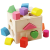 JM Formakereső doboz 13db Montessori-kocka Fa Formaválogató játék Kocka