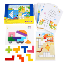 JM Montessori Kreatív blokkok puzzle Tetris puzzle oktatójáték