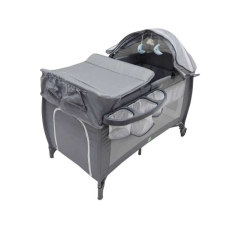 JM Összecsukható babaágy, kétszintes pelenkázóasztal utazóágyhoz, max. 15 kg pelenkázó