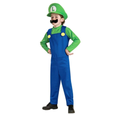 JM Super Mario Jelmez Farsangi Jelmez Gyerekeknek S Mérető 90-110cm jelmez