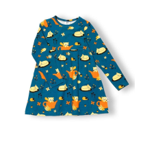 JNY organikus pamut kislány ruha - őszi macska - 134-es méret lányka ruha