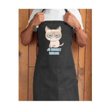 Jó reggelt szolga grumpy cat kötény - egyedi mintás, több színben ajándéktárgy