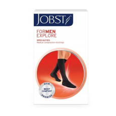  Jobst ForMen Explore térdzokni zárt orral, 1. kompressziós, navy színű, 4-es méret