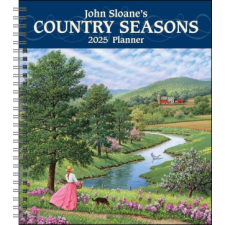 John Sloane's Country Seasons 12-Month 2025 Monthly/Weekly Planner Calendar naptár, kalendárium