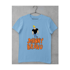 Johnny Bravo rajzfilm logós egyedi mintás gyerek póló gyerek póló