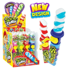  Johny Bee tekerős csavart nyalóka 23g (1db) csokoládé és édesség