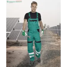  Jól láthatósági kantáros nadrág ARDON®COOL TREND zöld láthatósági ruházat