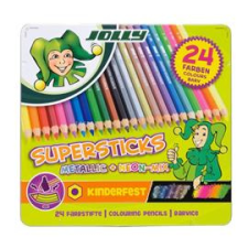 JOLLY Superstick Kinderfest Metallic Mix 24 darabos színesceruza készlet (3000-0449) színes ceruza