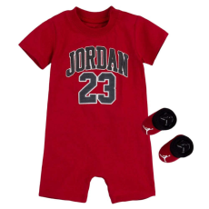  Jordan kids 23 romper & bootie set ruha szett baba piros 0-6m
