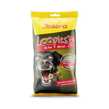 Josera Loopies with Beef | Ropogós marhahúsos jutalomfalat kutyáknak – 150 g jutalomfalat kutyáknak