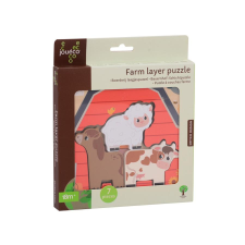  Jouéco® - Háziállatok réteges puzzle (10311) készségfejlesztő