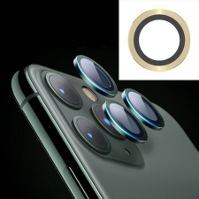 JOYROOM Apple iPhone 11 Pro/11 Pro Max Joyroom JR-PF097 3D Fém Kamera Védő Üvegfólia - Arany mobiltelefon kellék