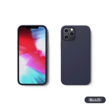 JOYROOM Apple iPhone 12 Pro Max JOYROOM JR-BP800 Liquid Silicon Hátlap - Sötétkék tok és táska