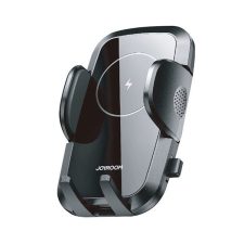 JOYROOM autós tartó (15W, szellőzőre, gravitációs, QI Wireless, vezeték nélküli töltés, 4,6 - 6,8" méret) FEKETE (JR-ZS241) (JR-ZS241) mobiltelefon kellék