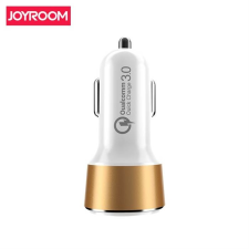 JOYROOM CC-032 QC 3.0 30W 2xUSB Autós Töltőfej - Fehér mobiltelefon kellék