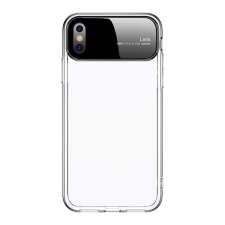 JOYROOM DREAMLAND telefonvédő szilikon keret (edzett üveg hátlap) ÁTLÁTSZÓ [Apple iPhone XS Max 6.5] tok és táska