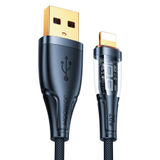 JOYROOM gyorstöltő kábel smart switch USB-A - Lightning 2.4A 1.2m fekete (S-UL012A3) kábel és adapter