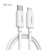 JOYROOM Gyorstöltő USB kábel, USB-C - Lightning, (1,2 méter 3A), fehér gyorstöltő kábel