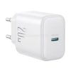 JOYROOM hálózati töltő Type-C aljzat (20W, PD gyorstöltő) FEHÉR (JOYROOM_JR-TCF20_WHITE)