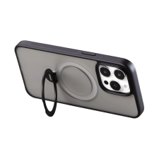JOYROOM JR-BP004 Mágneses hátlaptok állvánnyal iPhone 15 Pro fekete tok és táska