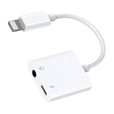 JOYROOM Lightning + Jack Átalakító Fehér 10cm 6941237176950 kábel és adapter