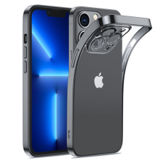 JOYROOM Metalic Frame szilikon tok iPhone 14 Pro Max, fekete tok és táska