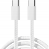 JOYROOM S-A45 USB-C to USB-C cable, 60W, braided, 1m (white) (JYR1009)