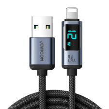 JOYROOM S-AL012A16 Prism USB-A - Lightning kábel 2.4A 1,2m - fekete kábel és adapter