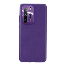 JOYROOM STAR LORD műanyag telefonvédő (ultravékony, fém kameravédő keret, bőr hatású bevonat) LILA [Huawei P40 Pro 5G] (JR-BP708_P) tok és táska
